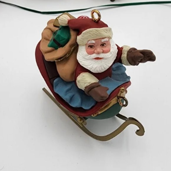 Santa and His Reindeer Collection Hallmark Ornaments - Picture 2 of 14